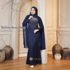 DELISHA DRESS JALUR MANIK FESYEN DIAMOND